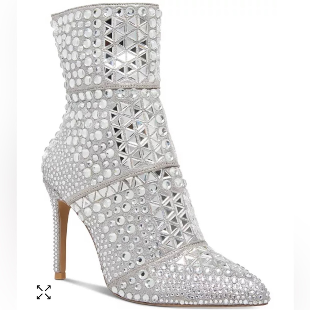 Steve Madden Rhinestone jewel bootie boot shoes